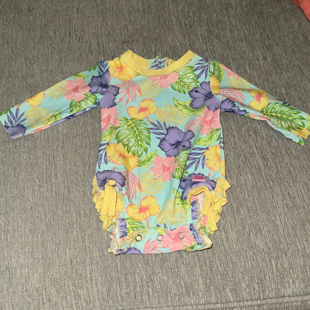 Ruffle butts swim suit baby girl